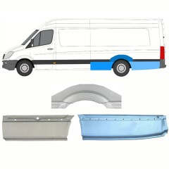 Bagskærm reparationspanel til Mercedes Sprinter 2006-2018 / Venstre / Sæt 8720