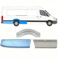 Bagskærm reparationspanel til Mercedes Sprinter 2006-2018 / Højre / Sæt 8719