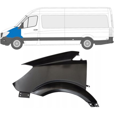 Forskærm til Mercedes Sprinter 2006-2018 / Venstre 14947