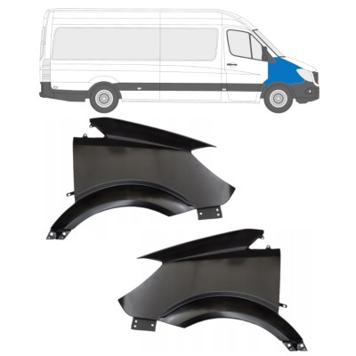 Forskærm til Mercedes Sprinter 2006-2018 / Venstre+Højre / Sæt 14948
