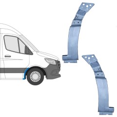 Forreste hjulkasse til Mercedes Sprinter 2018- / Venstre+Højre / Sæt 11990