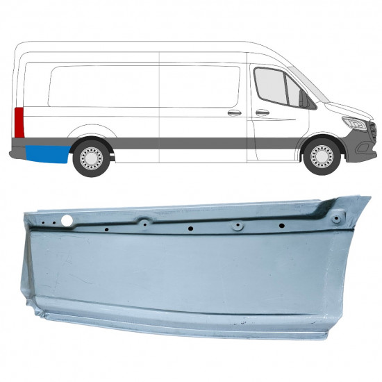 Bagskærm reparationspanel til Mercedes Sprinter 2018- / Højre 12974