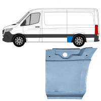 Bagskærm reparationspanel til Mercedes Sprinter 2018- / SWB / MWB / Standard / Venstre 8190