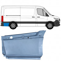 Nederste del af bagerste skærm bag hjulet til Mercedes Sprinter 2018- / SWB / MWB / Standard / Højre 8187