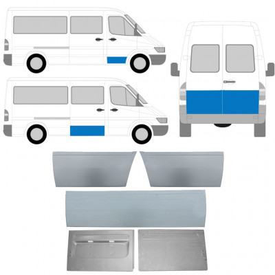 MERCEDES SPRINTER 1995-2006 YDRE DØR MONTERINGSDELE / SÆT