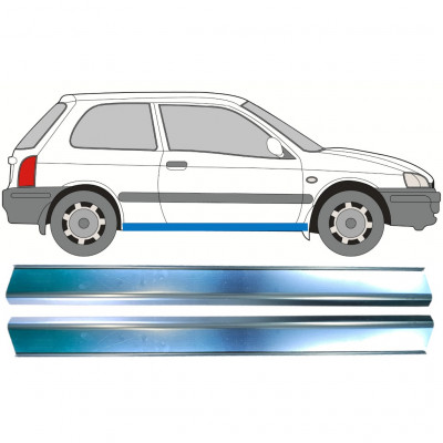 Dørpanel reparationsplade til Toyota Starlet 1996-1999 / Venstre = Højre (symmetrisk) / Sæt 9887