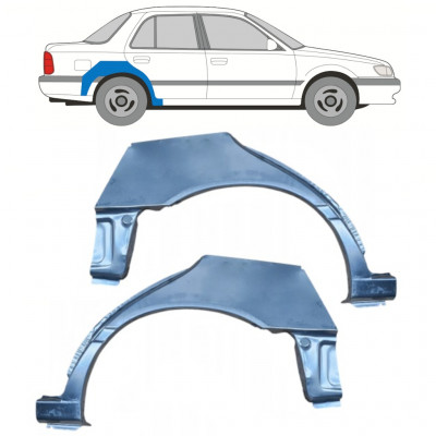 Bagskærm reparationspanel til Nissan Sunny N14 1991-1994 / Venstre+Højre / Sæt 11054