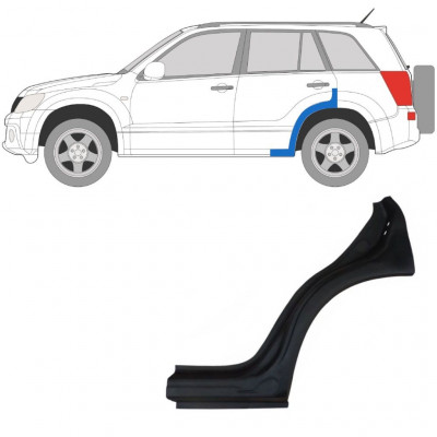 SUZUKI GRAND VITARA 2005-2012 REPARATIONSDEL TIL BAGSKÆRM / VENSTRE