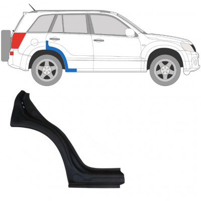 SUZUKI GRAND VITARA 2005-2012 REPARATIONSDEL TIL BAGSKÆRM / HØJRE