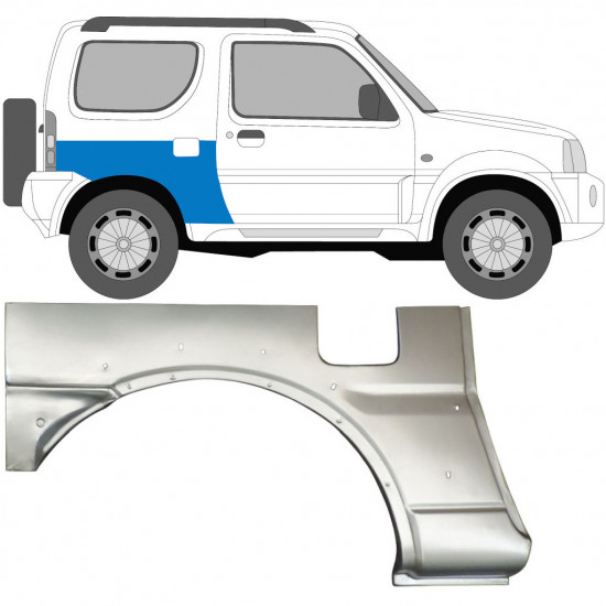 SUZUKI JIMNY 1998-2018 REPARATIONSDEL TIL BAGSKÆRM / HØJRE