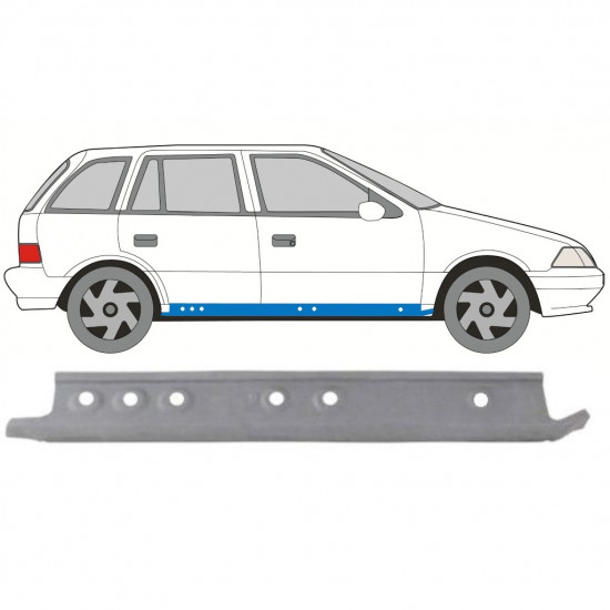 SUZUKI SWIFT 1988-2004 5 DØR INDE PÅ PANEL / HØJRE