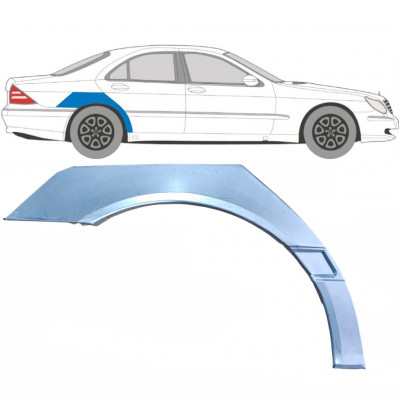 Bagskærm reparationspanel til Mercedes S-class 1998-2005 / Højre 5097