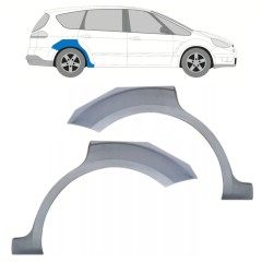 Bagskærm reparationspanel til Ford S-MAX 2006-2015 / Venstre+Højre / Sæt 15174