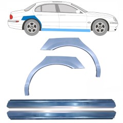 Dørpanel og bagskærm reparationspanel til Jaguar S-Type CCX 1999-2007 / Sæt 12625