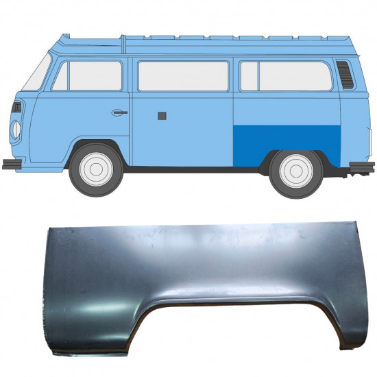 VW T2 1967-1979 REPARATIONSDEL TIL BAGSKÆRM / VENSTRE