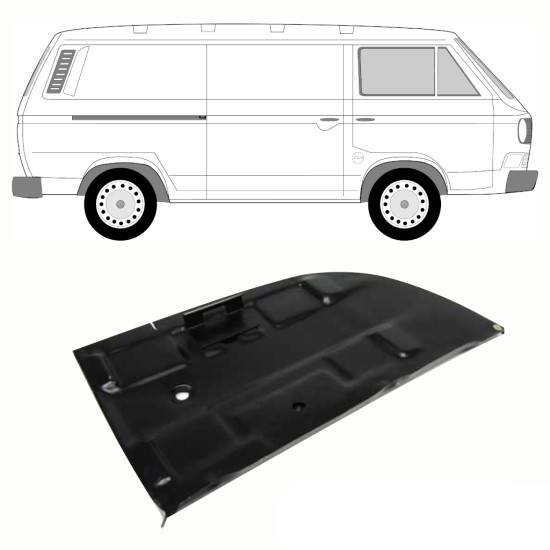 Reparationspanel til batteriholder til Volkswagen Transporter T3 1979-1992 10808