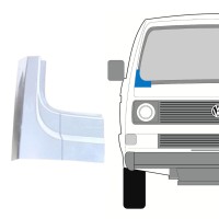 Frontruderamme til Volkswagen Transporter T3 1979-1992 / Højre 16126
