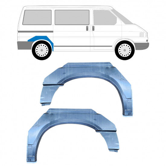 Bagskærm reparationspanel til VW Transporter T4 1990-2003 / SWB / Venstre+Højre / Sæt 9446