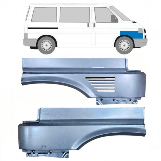 Skærmkant reparationsplade til VW Transporter T4 1996-2003 / Venstre+Højre / Sæt 10525