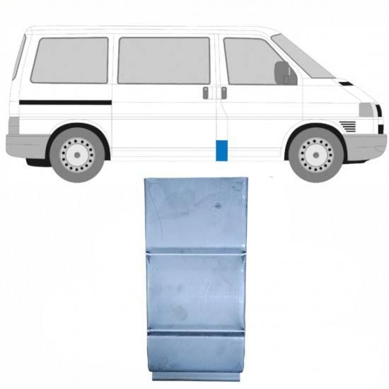 Reparationsplade til stolpe til VW Transporter T4 1990-2003 / Venstre = Højre (symmetrisk) 8690