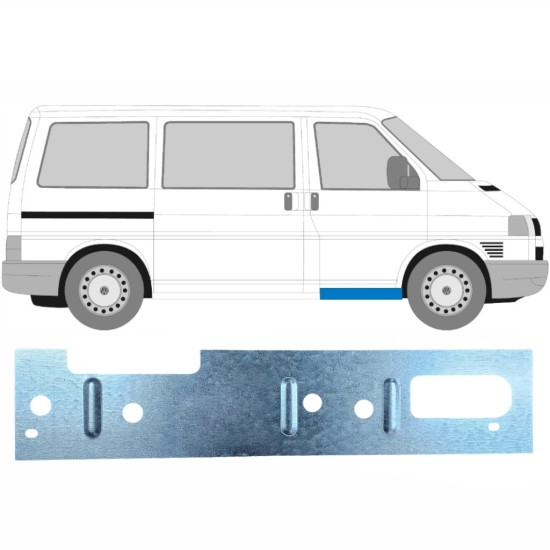 Reparationsdel til forreste dørtrin indvendig til Volkswagen Transporter T4 1990-2003 / Venstre = Højre (symmetrisk) 17274
