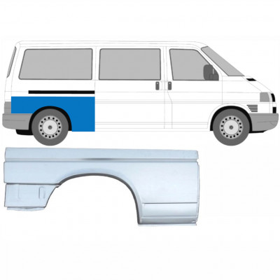 Bagskærm reparationspanel til VW Transporter T4 1990-2003 / LWB / Højre 7148