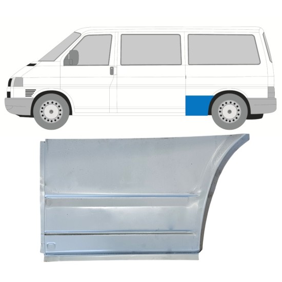 Bagskærm reparationspanel til Volkswagen Transporter T4 1990-2003 / Venstre 15076 Bagskærm reparationspanel til Volkswagen Transporter T4 1990-2003 / Venstre 15076