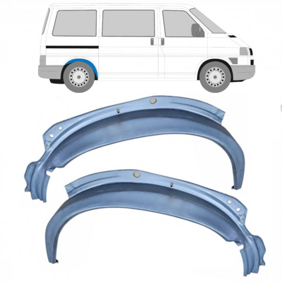 Bag hjulkasse indvendig reparationsplade til VW Transporter T4 1990-2003 / Venstre+Højre / Sæt 10621