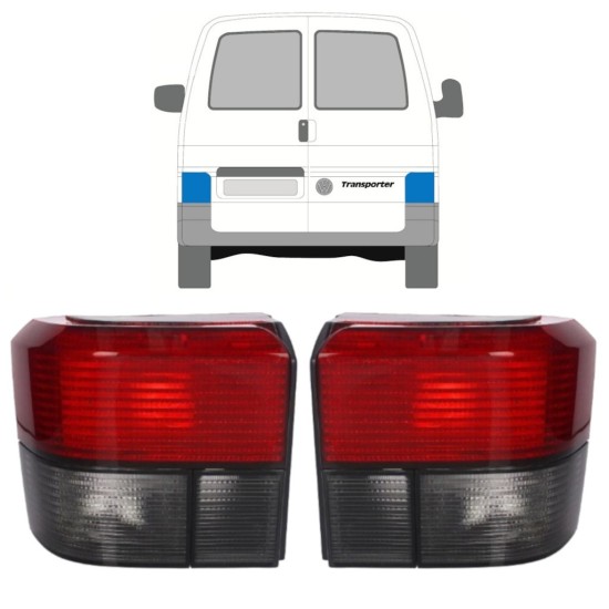 Baglygte til Volkswagen Transporter T4 1990-2003 / Venstre+Højre / Sæt 9770
