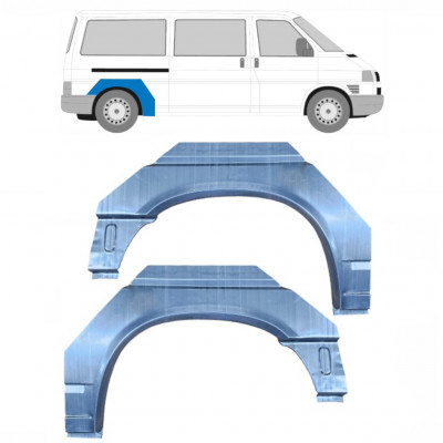 Bagskærm reparationspanel til VW Transporter T4 1990-2003 / LWB / Venstre+Højre / Sæt 9445