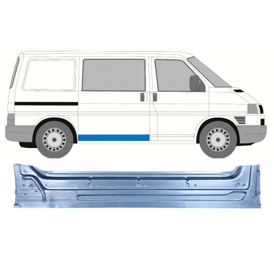 VW T4 1990- SKYDEDØR INDVENDIG MONTERINGSDELE