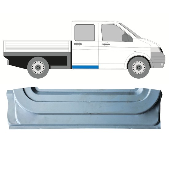 Reparationsplade til bagdør indvendig til Volkswagen Transporter T5 2003-2015 / Højre 16867