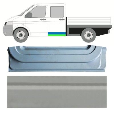 Reparationsplade bagdør indre og ydre til Volkswagen Transporter T5 2003-2015 / Venstre / Sæt 16877