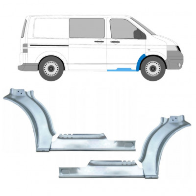 VOLKSWAGEN TRANSPORTER T5 2003-2015 REPARATIONSDEL TIL FORSKÆRM + DØRPANEL / SÆT / HØJRE + VENSTRE