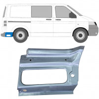 Bagskærm reparationspanel til Volkswagen Transporter T5 2003-2015 / Højre 12024