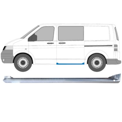 Reparationspanel dørpanel til skydedør til Volkswagen Transporter T5 2003-2015 / Venstre 16976