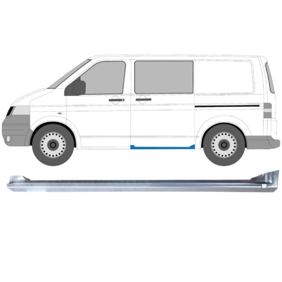 Reparationspanel dørpanel til skydedør til Volkswagen Transporter T5 2003-2015 / Venstre 16976