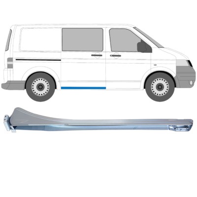 Skydedør føringsskinne til Volkswagen Transporter T5 2003-2015 / Højre 16286