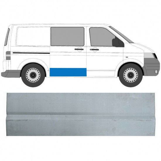 Reparationspanel til skydedør udvendig til VW Transporter T5 2003-2015 / Højre 7144