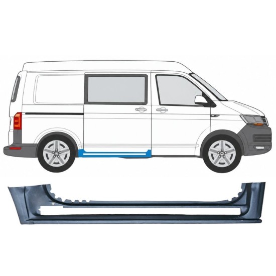 Reparationspanel til skydedør til Volkswagen Transporter T6 2015-2024 / Højre 17113