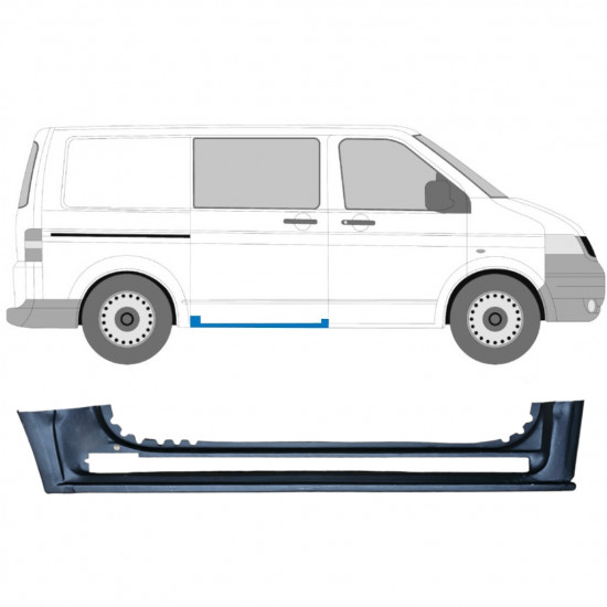 Reparationspanel til skydedør til VW Transporter T5 2003-2015 / Højre 5262