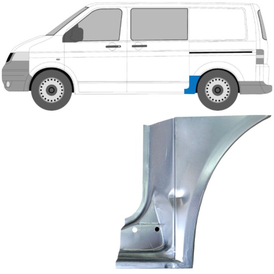 Bagskærm reparationspanel til Volkswagen Transporter T5 2003-2015 / Venstre 16670