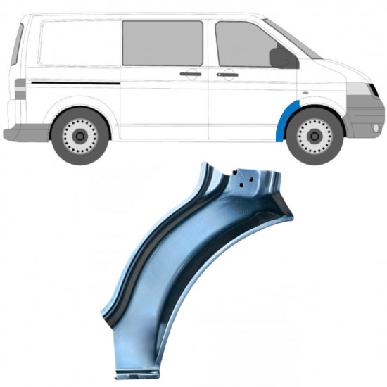 Skærmkant reparationsplade til Volkswagen Transporter T5 2003-2009 / Højre 12021