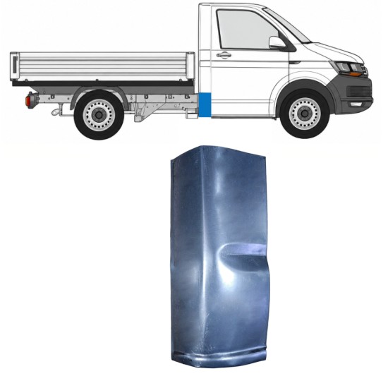 Reparationspanel til bageste hjørne til Volkswagen Transporter T6 2015-2024 / Højre 17127