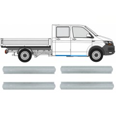 Reparationsplade til forreste og bagerste dørpanel til Volkswagen Transporter T6 2015-2024 / Venstre+Højre 17132