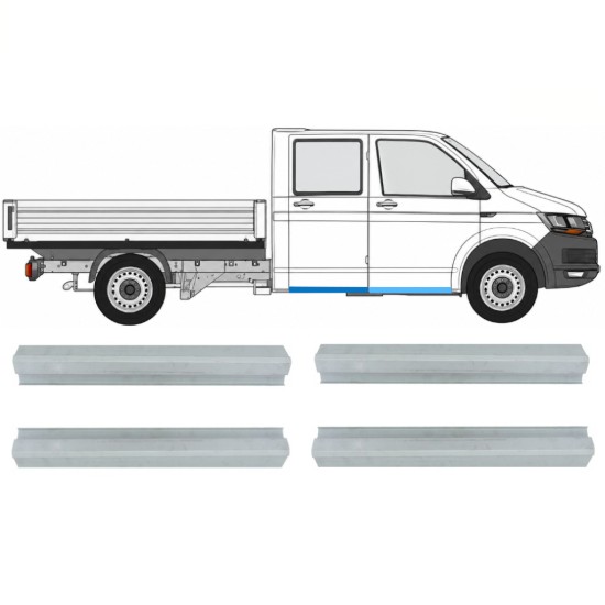 Reparationsplade til forreste og bagerste dørpanel til Volkswagen Transporter T6 2015-2024 / Venstre+Højre 17132