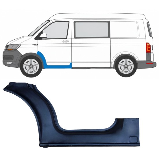 Reparationsdel til forreste dørtrin til Volkswagen Transporter T6 2015-2024 / Venstre 17118