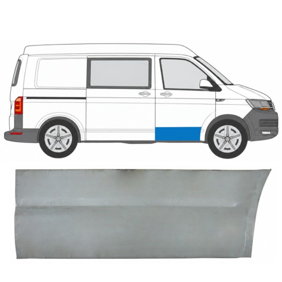 Reparationsplade dør foran og ydre til Volkswagen Transporter T6 2015-2024 / Højre 17121
