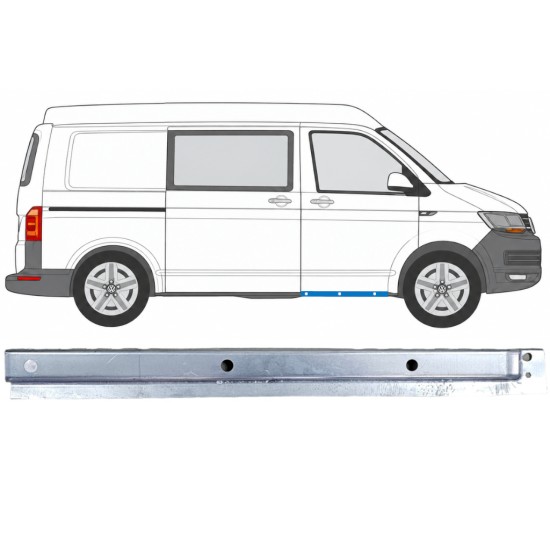 Reparationsdel til forreste dørtrin indvendig til Volkswagen Transporter T6 2015-2024 / Højre 17184