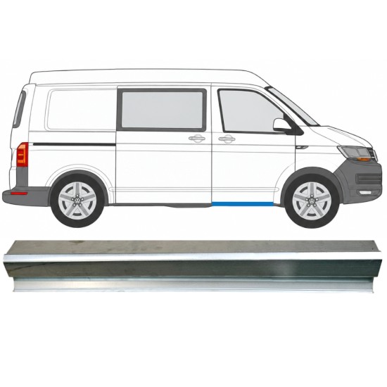 Reparationsdel til forreste dørtrin til Volkswagen Transporter T6 2015-2024 / Venstre = Højre (symmetrisk) 17129